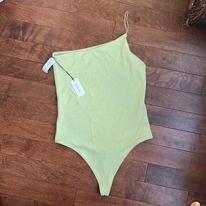 Babaton pistachio green body suit - size L